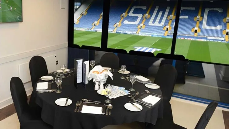 Không gian phòng VIP và khu vực đón tiếp khách tại sân Hillsborough