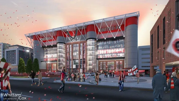 Phối cảnh dự án phát triển và mở rộng sân Bramall Lane tương lai