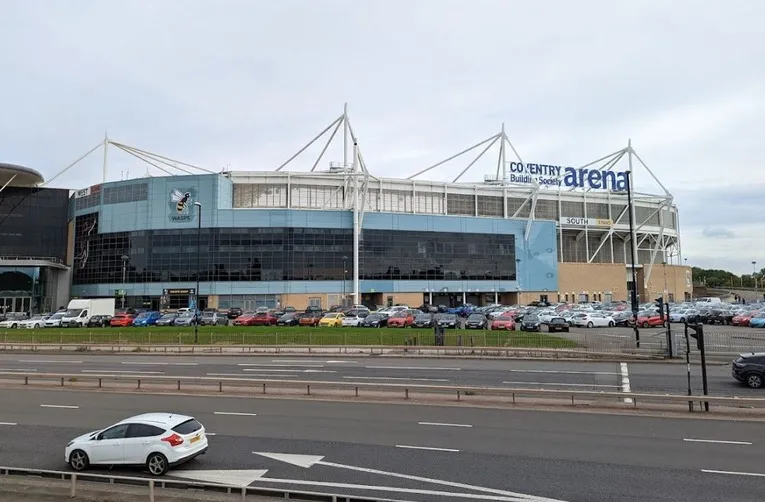 Sân vận động Coventry Arena từ bên ngoài