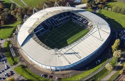 Sân vận động MKM nhìn từ trên cao, toàn cảnh ngôi nhà của Hull City