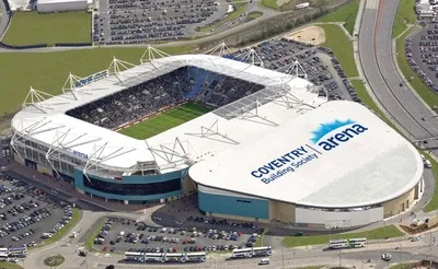 Toàn cảnh từ trên cao của Coventry Building Society Arena
